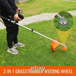 Débroussailleuse à essence 52 cc, coupe-herbe de jardin, tête de coupe-brosse pour herbe de 10 pouces