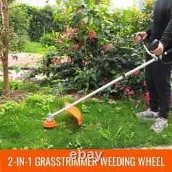 Débroussailleuse à essence 52 cc, coupe-herbe de jardin, tête de coupe-brosse pour herbe de 10 pouces