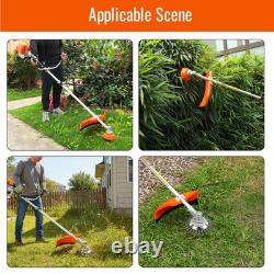Débroussailleuse à essence 52 cc, coupe-herbe de jardin, tête de coupe-brosse pour herbe de 10 pouces