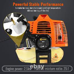 Débroussailleuse à essence 52cc 2.5kw 2 en 1 Coupe-brosse pour jardin Herbe Ligne 2 temps