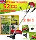 Débroussailleuse à Essence 52cc 2 En 1 Outil De Jardin Coupe-bordures Avec Garantie De 3 Ans