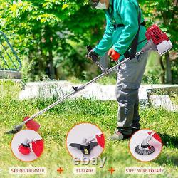 Débroussailleuse à essence 52cc avec moteur 2 temps pour jardin et tonte de gazon