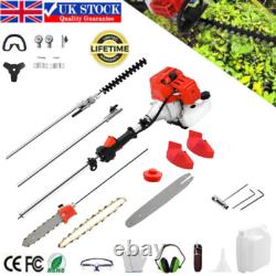 Débroussailleuse à essence 5 en 1 52CC, outil multifonction, taille-haie, coupe-bordures, tronçonneuse de jardin
