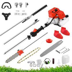 Débroussailleuse à essence 5 en 1 Coupe-herbe Taille-bordure Jardin 52cc 2 temps Kit