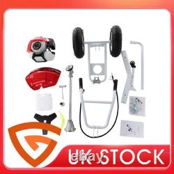 Débroussailleuse à roues neuve rouge 2,2 kW 7500 tr/min haute performance 2 en 1 robuste