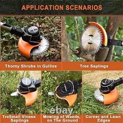 Débroussailleuse de jardin électrique sans fil avec 2 batteries télescopiques Coupe-brosse légère