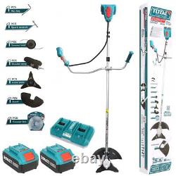 Débroussailleuse électrique sans fil 40V Li-Ion totale / Coupe-bordures avec 2 batteries