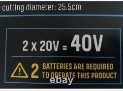 Débroussailleuse sans fil Parkside 2-en-1, coupe-bordure et taille-haies 40V. Batteries requises.