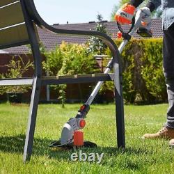 Débroussailleuse sans fil Taille-bordures électrique de gazon pour jardin, coupe-bordure de pelouse avec batterie