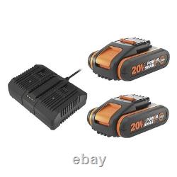 Débroussailleuse sans fil Worx 40V PowerShare de 38 cm avec batteries et chargeur WG084E