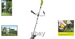 Débroussailleuse sans fil à batterie 30 cm 2-en-1 outil de jardin sans essence