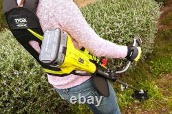 Débroussailleuse sans fil à batterie 30 cm 2-en-1 outil de jardin sans essence