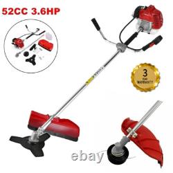Débroussailleuse thermique 52 cc 2 en 1 / taille-haie pour jardin et maison