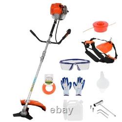 Débroussailleuse thermique 52 cm³ 2 en 1, coupe-bordures robuste à essence
<br/> 
