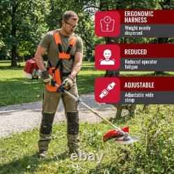 Débroussailleuse thermique robuste 2500 W 52 cc 5 en 1 pour jardin, coupe-herbe et coupe-mauvaises herbes multifonction