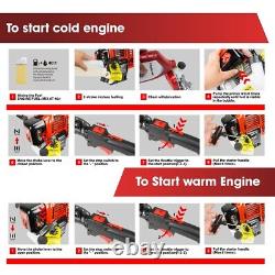 Excel 52cc Essence 5 en 1 Outil Multifonction Perche Scie Brosse Coupeur d'herbe Moteur Huile & Carburant Can