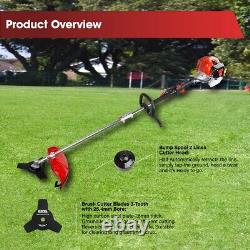 Excel 52cc Essence 5 en 1 Outil Multifonction Perche Scie Brosse Coupeur d'herbe Moteur Huile & Carburant Can