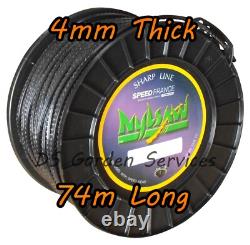 Fil NYLSAW de 4 mm x 75 m pour débroussailleuse à tête tranchante/spiculaire