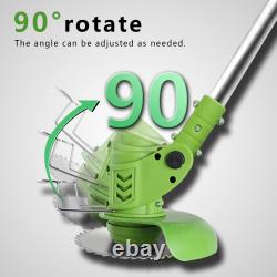 Gompuy Débroussailleuse, Débroussailleuse de Jardin Sans Fil avec Lames, Tête à 90° pour Tonte de Gazon