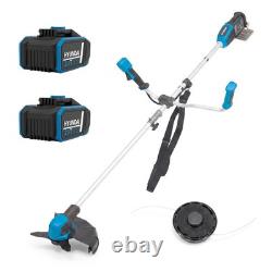 Hyundai Coupe-bordures sans fil 2 en 1 Débroussailleuse Taille-herbe alimentée par batterie 40 V