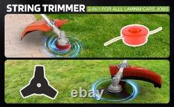 Kit de jardin 2 en 1 débroussailleuse avec moteur à essence de 52cc, tronçonneuse, taille-haies.