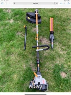 Kit multi-outils Ryobi Expand-it PBC 3020Y, débroussailleuse, taille-haie + perche extensible