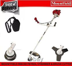 MOUNTFIELD MB33D DÉBROUSSAILLEUSE À ESSENCE ET TAILLE-HAIE BULL HORN 32,6 cc 2 TEMPS