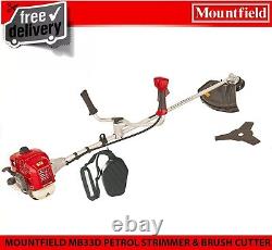 MOUNTFIELD MB33D DÉBROUSSAILLEUSE À ESSENCE ET TAILLE-HAIE BULL HORN 32,6 cc 2 TEMPS