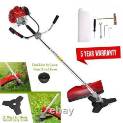 Outil de débroussailleuse et coupe-bordures à essence 2-en-1 52 cc pour jardin et gazon