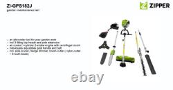 Outil de jardin 5en1 Zipper GPS182J Coupe-bordure à moteur de 51cc Tronçonneuse Taille-haie