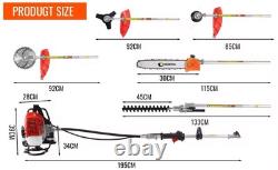 Outil de jardin à essence 52cc 5 en 1 : tronçonneuse, coupe-bordure, taille-haie Conentool