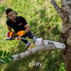 Outil de jardin multi-fonction 5 en 1 à essence 52cc Excel, souffleur de feuilles 3 en 1, brouette