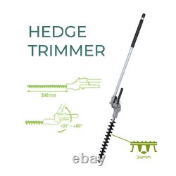Outil de jardin multifonction 4 en 1 avec batterie 40V de grade B, débroussailleuse, taille-haie, sécateur