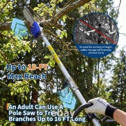 Outil de jardin multifonction 52 cm³ : débroussailleuse, coupe-bordures et tronçonneuse