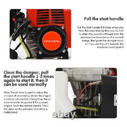 Outil de jardin multifonction 5 en 1 52cc à essence Taille-haie Tronçonneuse Débroussailleuse Coupe-bordures