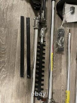 Outil de jardin multifonction 5 en 1 52cc : coupe-bordures, débroussailleuse, tronçonneuse