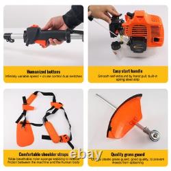 Outil de jardin multifonction 5 en 1 coupe-bordures et débroussailleuse à essence de 52cc