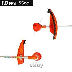 Outil de jardin multifonction DW81 5en1 Débroussailleuse à essence, coupe-brosse, tronçonneuse