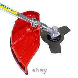 Outil de jardin multifonction Excel 5 en 1 avec coupe-bordures à essence, débroussailleuse, élagueuse et perche de scie.