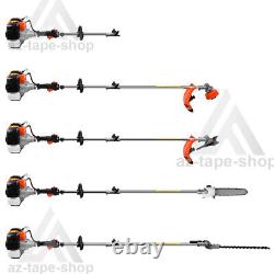 Outil de taille-haie 4-en-1 52cc, débroussailleuse à essence, coupe-brosse, kit de tronçonneuse de jardin