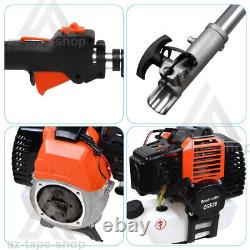 Outil de taille-haie 4-en-1 52cc, débroussailleuse à essence, coupe-brosse, kit de tronçonneuse de jardin