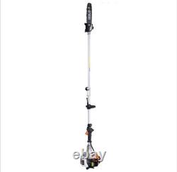 Outil multifonction à essence de jardin 52cc 5 en 1 : tronçonneuse, coupe-bordure, taille-haie, scie sur perche