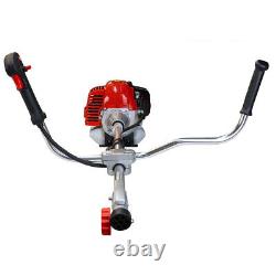 Outil polyvalent 2 en 1 Tronçonneuse à essence 52cc Débroussailleuse de jardin à 2 temps Coupe-brosse