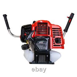 Outil polyvalent 2 en 1 Tronçonneuse à essence 52cc Débroussailleuse de jardin à 2 temps Coupe-brosse