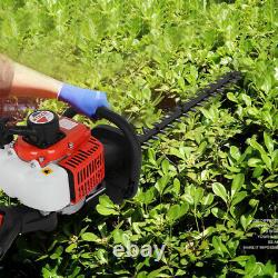 Petrol Hedge Trimmer 26cc 600mm Blades Brush Cutter Blade Double Sided Royaume-uni