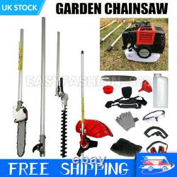 Royaume-uni 52cc Petrol Grass Strimmer Brush Cutter Chainsaw Hedge Trimmer Garden Royaume-uni