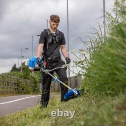 SGS Ensemble d'outils de jardin 4 pièces Tondeuse à gazon 41 cm, Débroussailleuse/Coupe-brosse 52cc et huiles