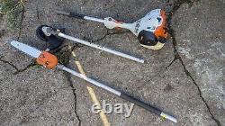 Scie à chaîne sur perche et débroussailleuse / coupe-bordures KOMBI STIHL km50