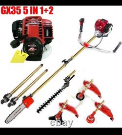 Scie à perche GX35, coupe-herbe à 4 temps, taille-haie à gaz Cortadora de pasto + 2 perches