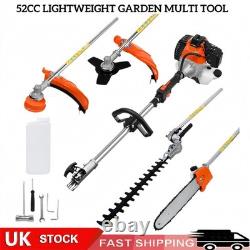 Set d'outils multifonctions de jardin à essence 52cc : débroussailleuse, taille-haie, tronçonneuse, Royaume-Uni